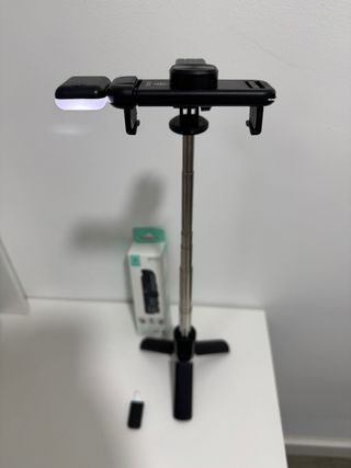 Ikrea Palo Selfie Trípode Luz LED Control Remoto