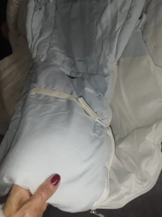 Saco invierno silla carro bebé de piqué bordado Uz