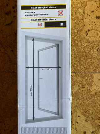 Cortina Mosquitera Livarno Blanca 100x220cm