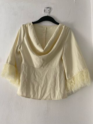 Blusa Beige con Mangas