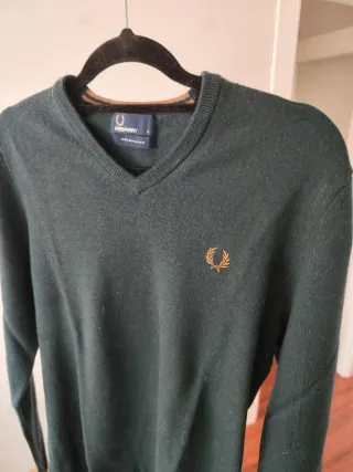 Jersey de pico Fred Perry | Verde |