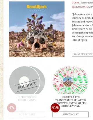 2xLP Brant Bjork Jalamanta