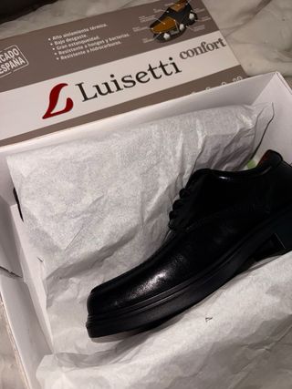 Zapatos Luisetti Negros Nuevos Hechos en España