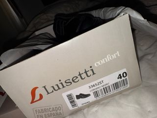 Zapatos Luisetti Negros Nuevos Hechos en España