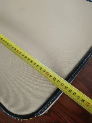 Maleta Retro Beige y Azul