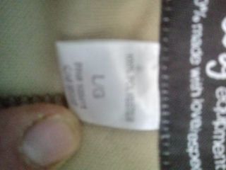 Chaqueta beige y marrón con estampado