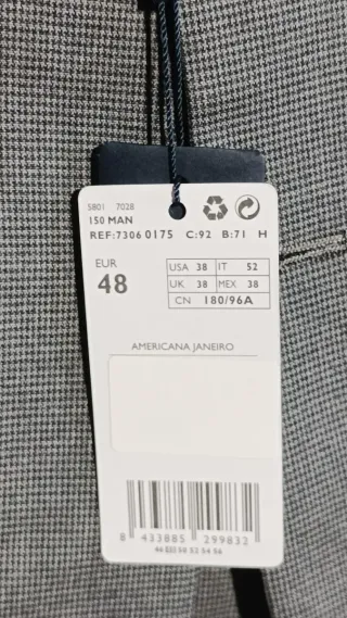 Traje Mango Gris