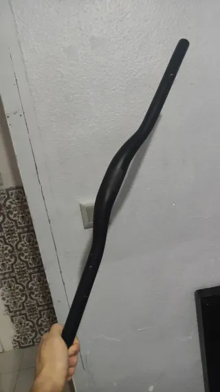 Manillar de bicicleta negro