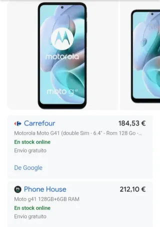 Telefono Motorola G41 48MP 128GB