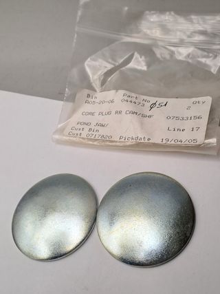 2 x Tapones Bloque Motor Triumph TR 51mm