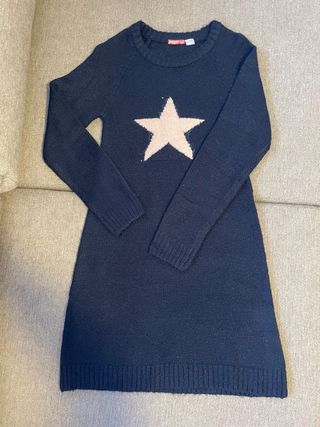 Vestido azul con estrella Pepper