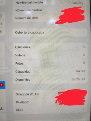 iPad Air 2 64GB Blanco