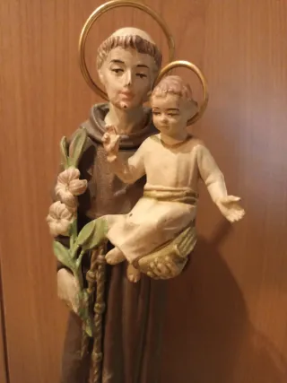 Statua San Antonio da Padova vintage