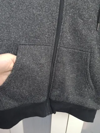 Chaqueta Sudadera Hombre Talla M Gris Oscuro