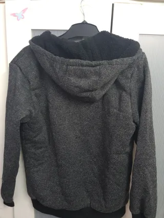Chaqueta Sudadera Hombre Talla M Gris Oscuro