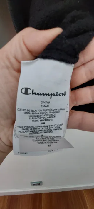 Sudadera Champion Negra