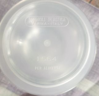 Vasetto Bormioli vintage in vetro con perline