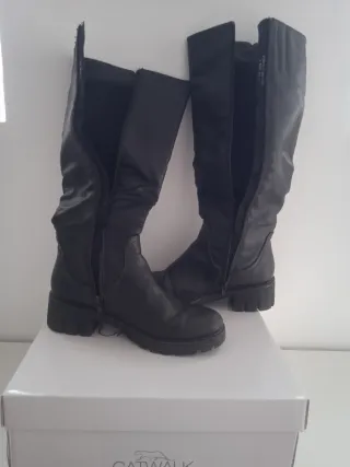 Botas altas mujer negras