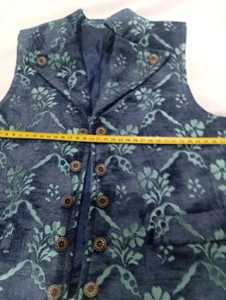 Chaleco fallero azul y verde