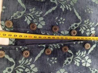 Chaleco fallero azul y verde