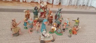 Lote de figuras belén antiguas