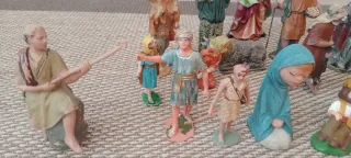 Lote de figuras belén antiguas