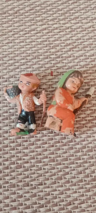 Lote de figuras belén antiguas