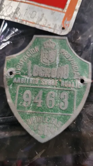 5 Matrículas Antiguas Bicicleta Navarra Logroño