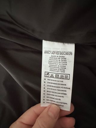 Chaleco acolchado Geo Norway negro