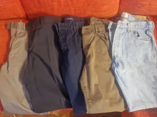 Lote 5 pantalones de vestir y casual
