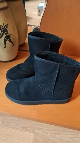 Botines ante negros talla 41