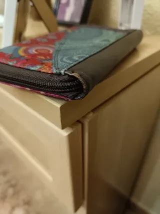 Monedero Desigual pájaro y flores