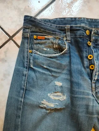 Jeans uomo blu strappati Ralph Lauren