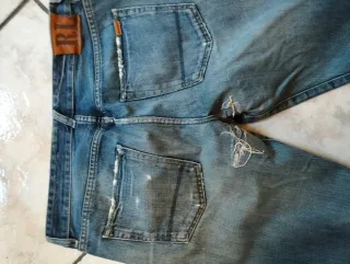 Jeans uomo blu strappati Ralph Lauren