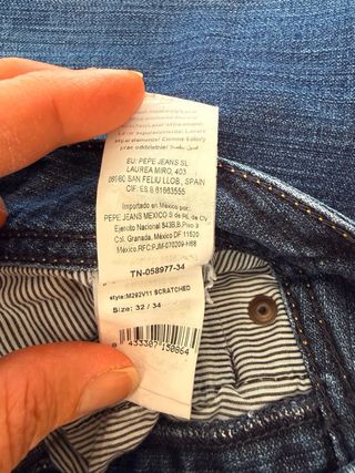 Vaqueros Pepe Jeans Hombre W32 L34