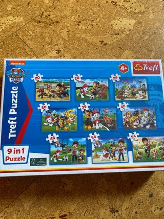 9 Puzzles Patrulla Canina Trefl +4 Años