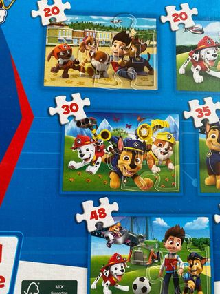 9 Puzzles Patrulla Canina Trefl +4 Años