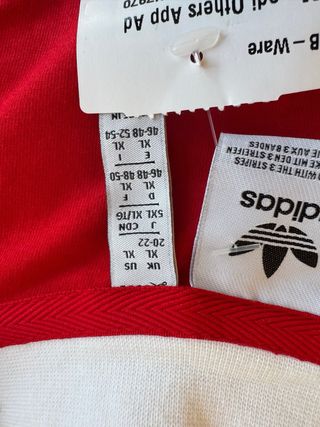 Vestido largo Adidas rojo