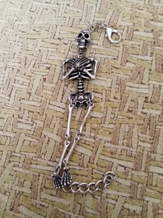 PULSERA CADENA ESQUELETO VINTAGE