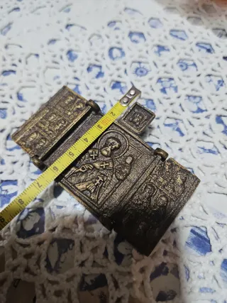 Tríptico Ruso Bronce Antiguo