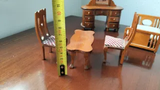 Conjunto Muebles Casa Muñecas Madera