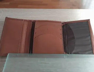 Cartera Ecuador Piel Genuina Marrón