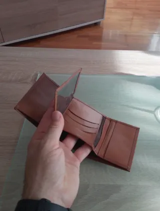 Cartera Ecuador Piel Genuina Marrón