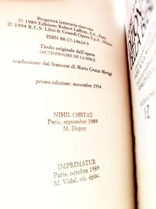 Gerard, Dizionario Della Bibbia, Nuovo, 1a ed