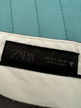 Pantalón Zara doble pliegue gris