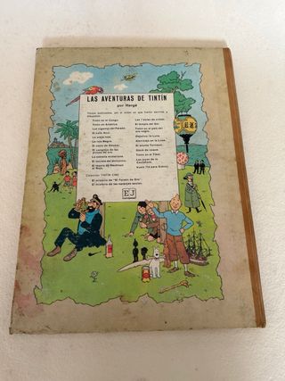 Lote TINTIN LA ISLA NEGRA 1969 y estrella misterio
