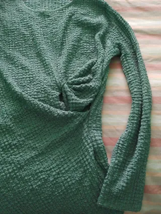 Camiseta Zara verde talla única