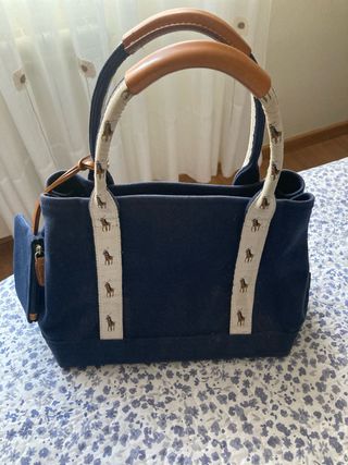 Bolso Polo Ralph Lauren azul con monedero