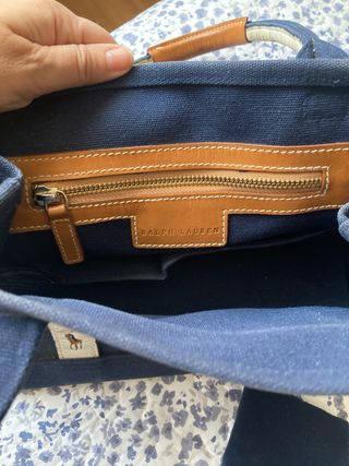 Bolso Polo Ralph Lauren azul con monedero