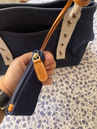 Bolso Polo Ralph Lauren azul con monedero